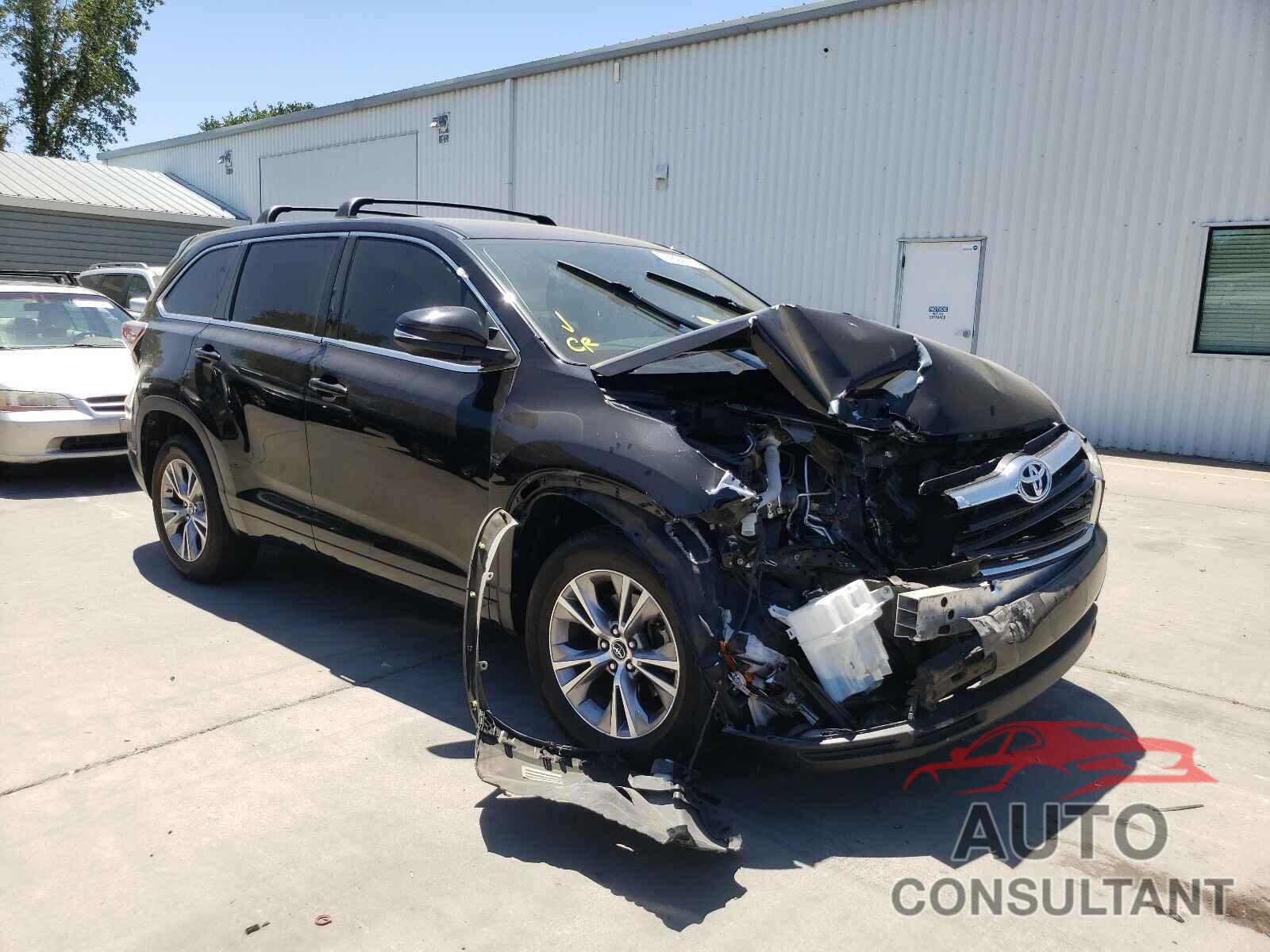 TOYOTA HIGHLANDER 2016 - 5TDZKRFH7GS186498