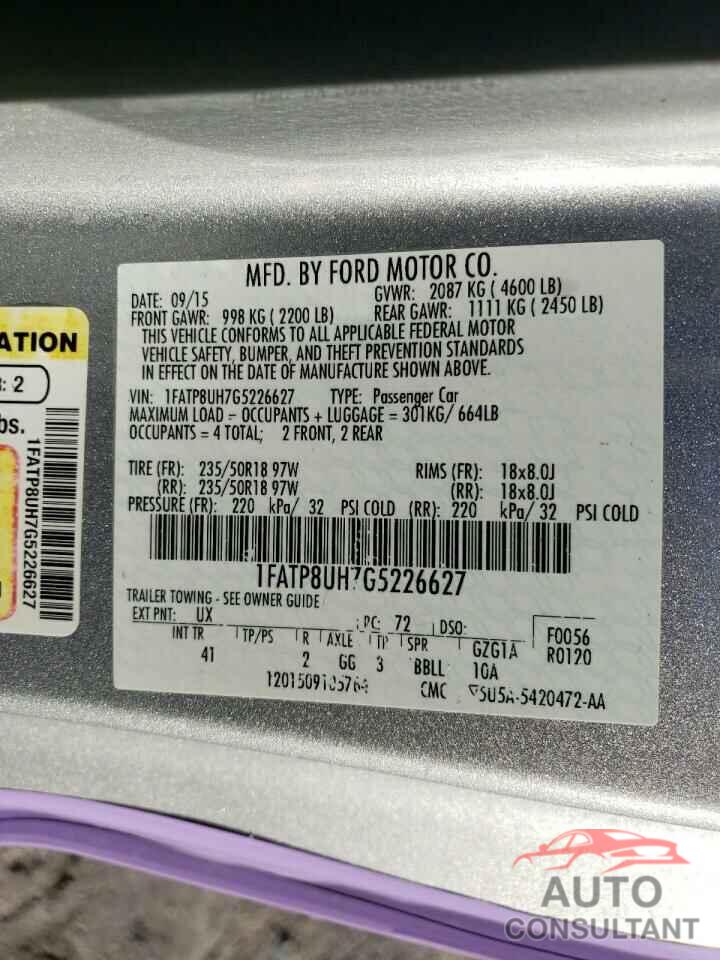 FORD ALL Models 2016 - 1FATP8UH7G5226627
