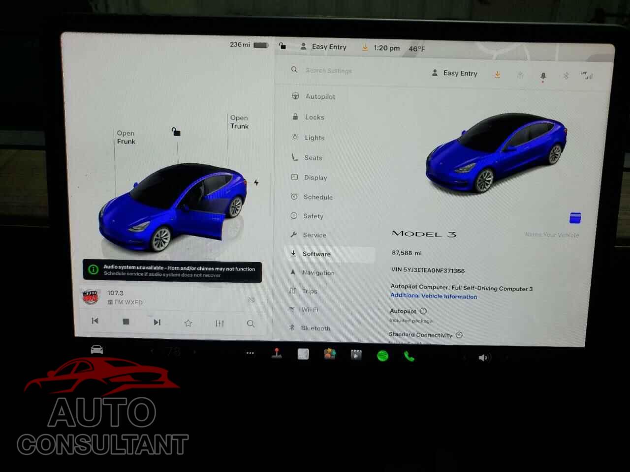 TESLA MODEL 3 2022 - 5YJ3E1EA0NF371366