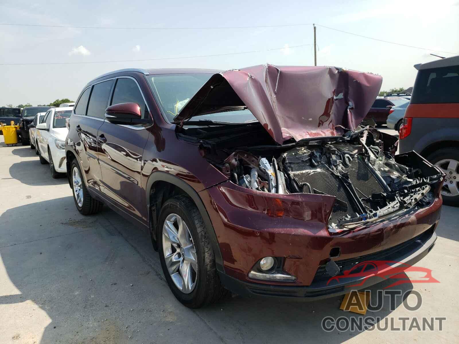 TOYOTA HIGHLANDER 2016 - 5TDYKRFH7GS174735