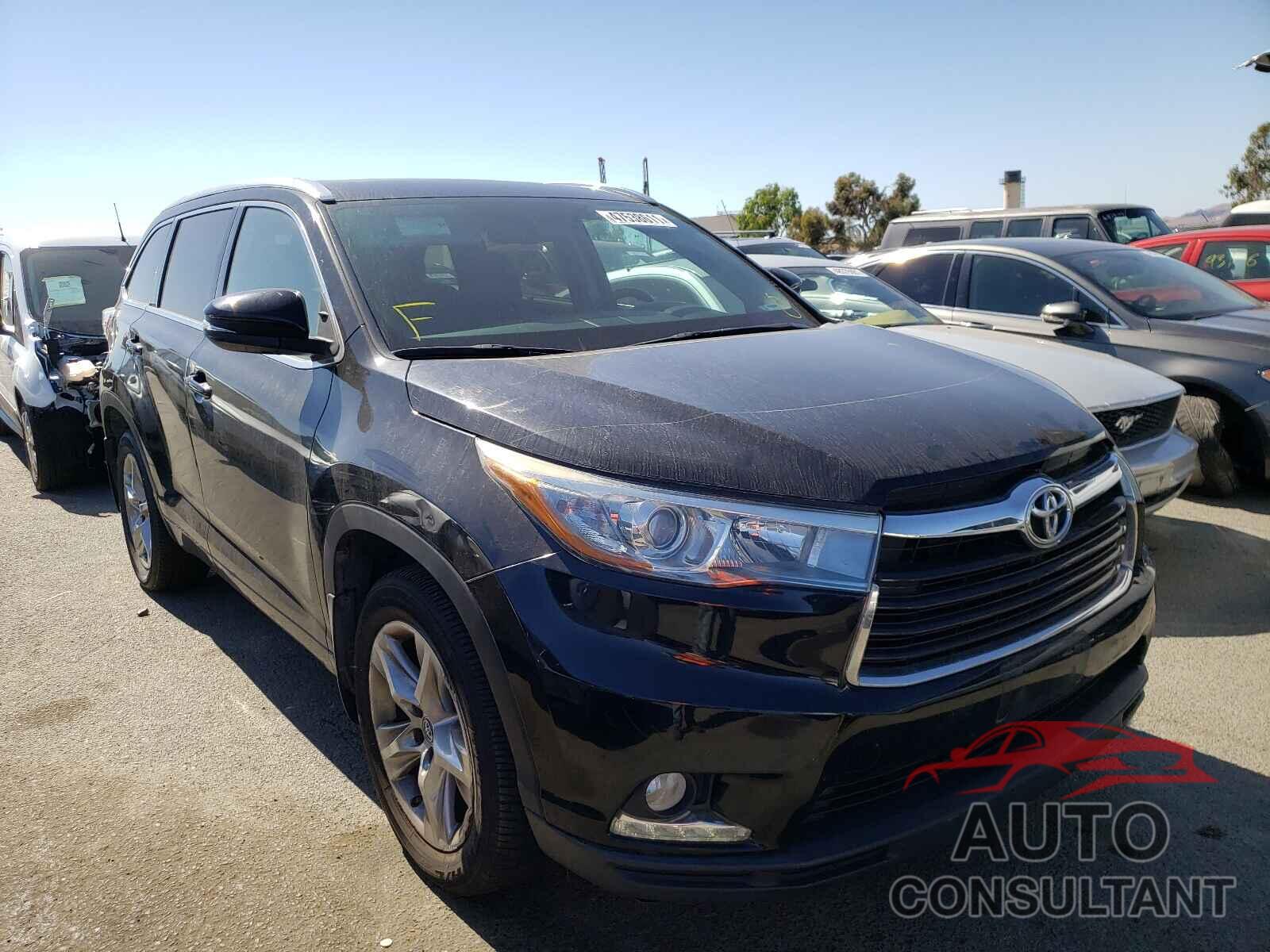 TOYOTA HIGHLANDER 2016 - 5TDDKRFH1GS228917