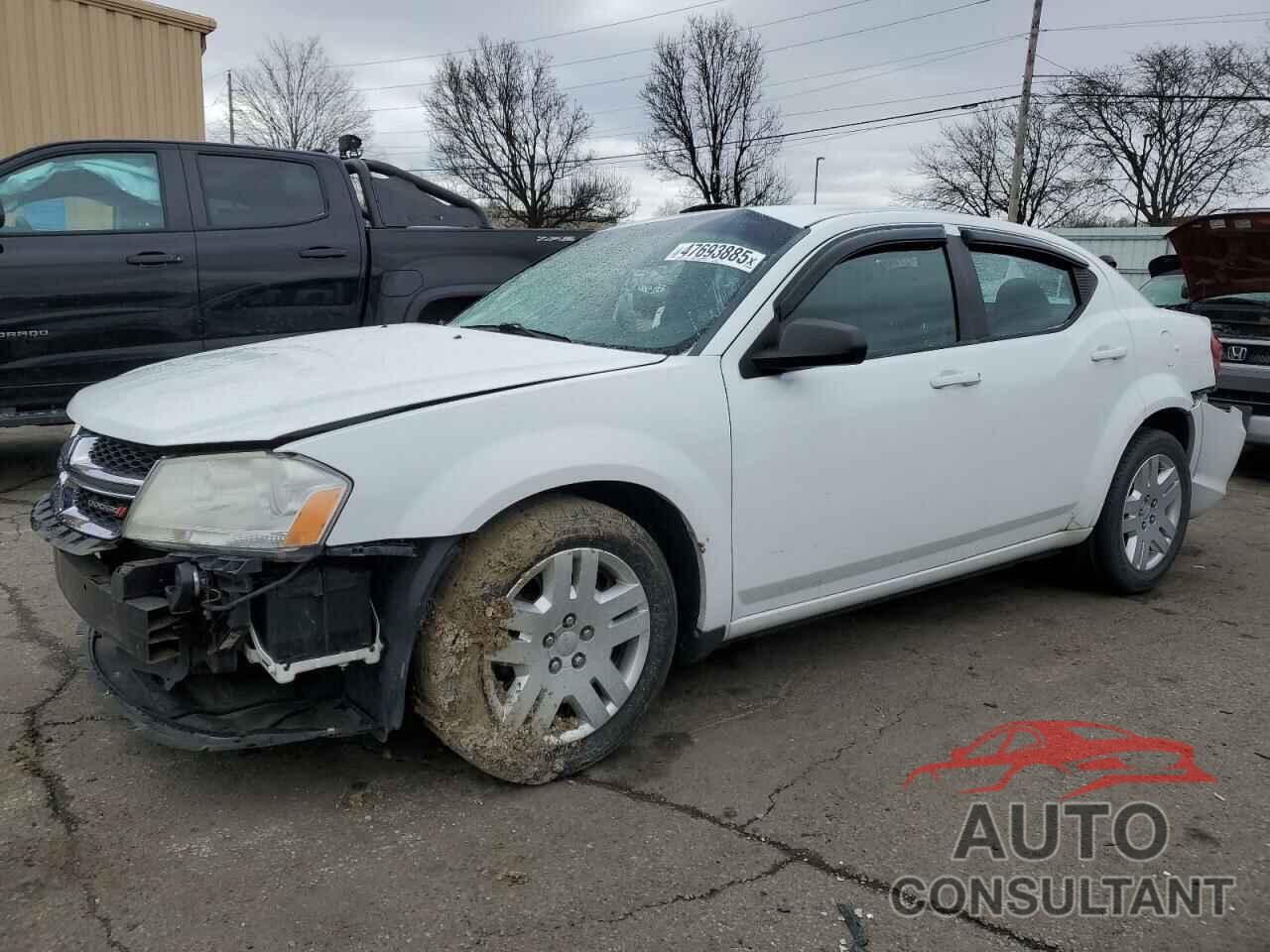 DODGE AVENGER 2012 - 1C3CDZAB3CN204616