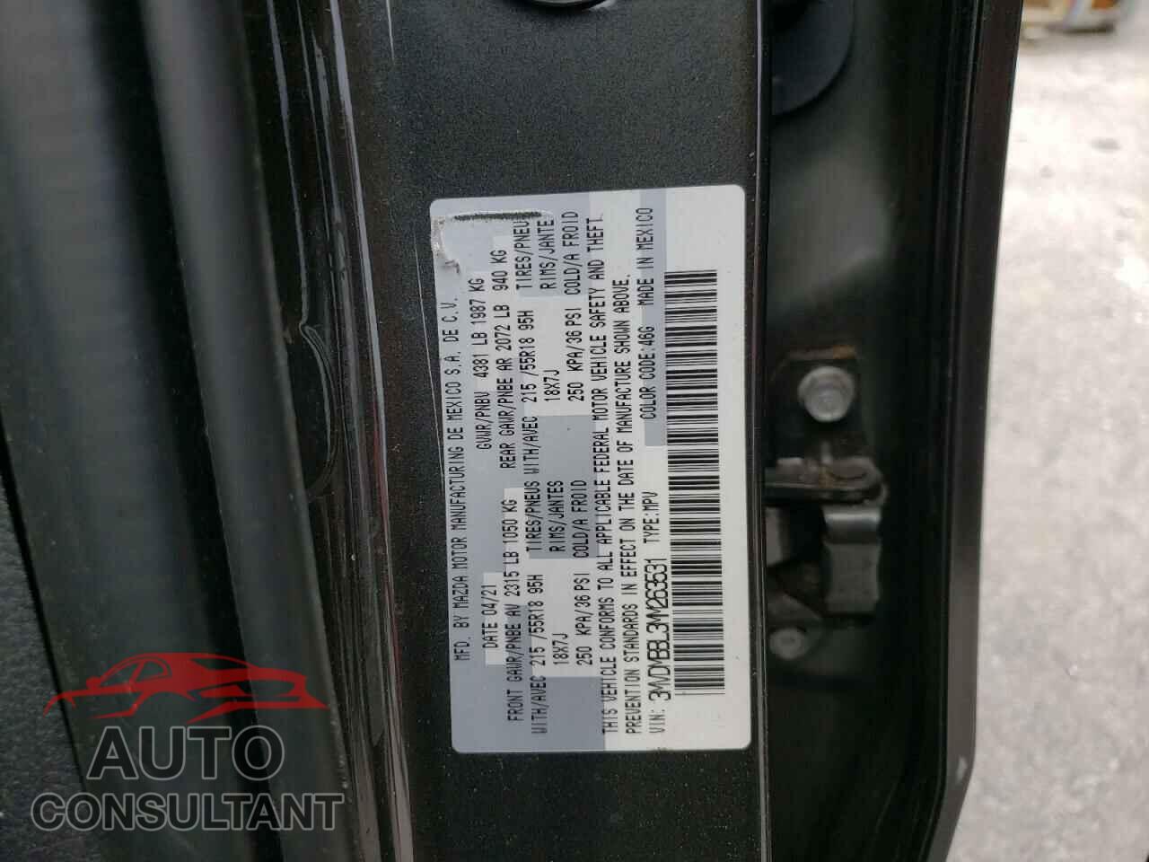 MAZDA CX30 2021 - 3MVDMBBL3MM263531