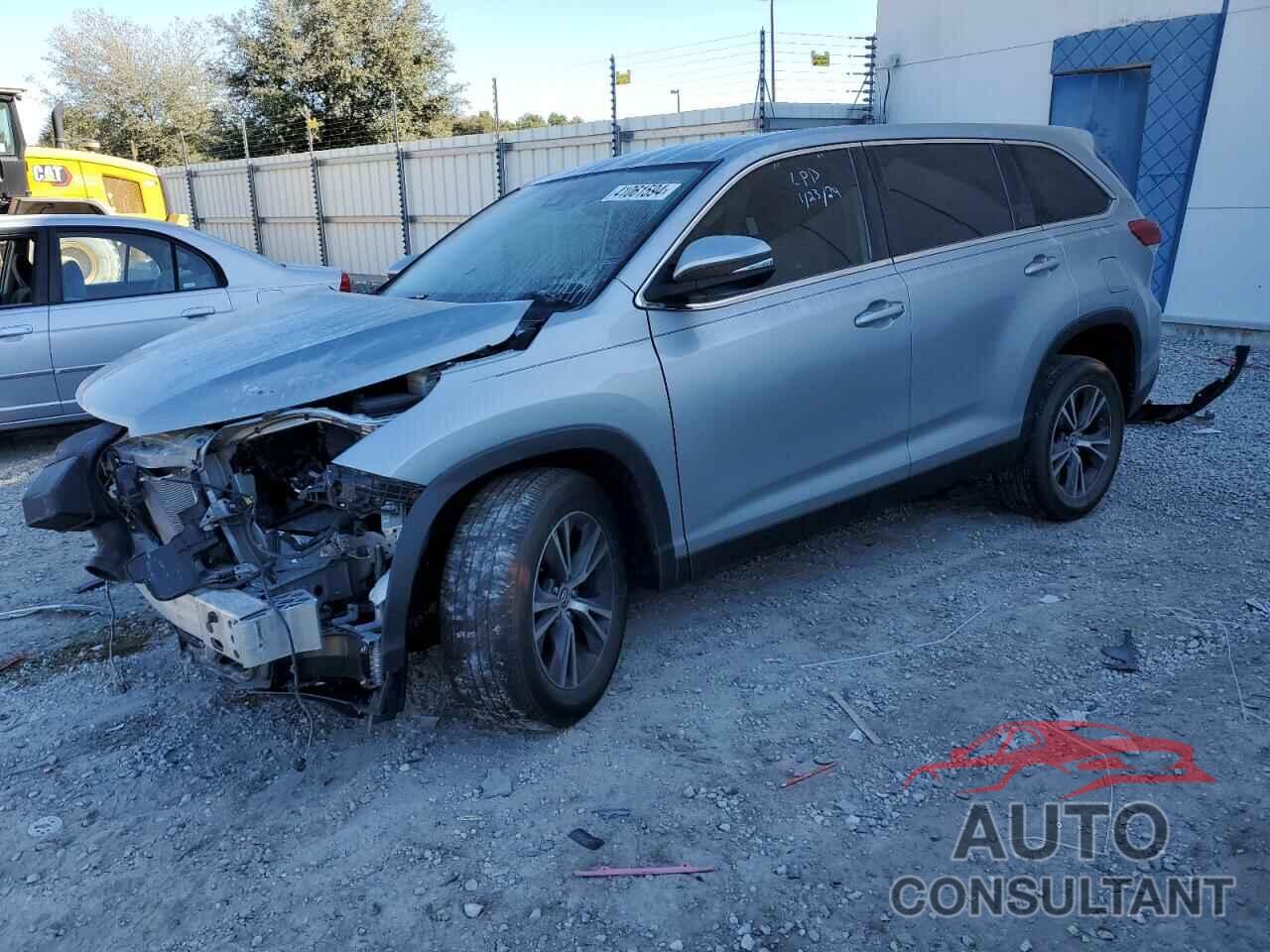 TOYOTA HIGHLANDER 2019 - 5TDZZRFH2KS312304