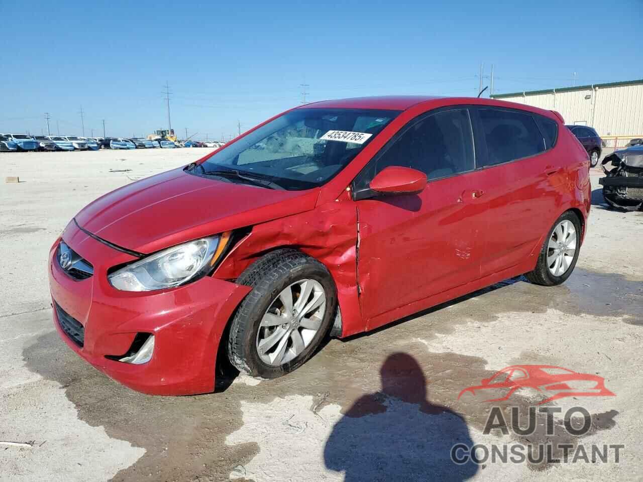 HYUNDAI ACCENT 2012 - KMHCU5AE5CU052208