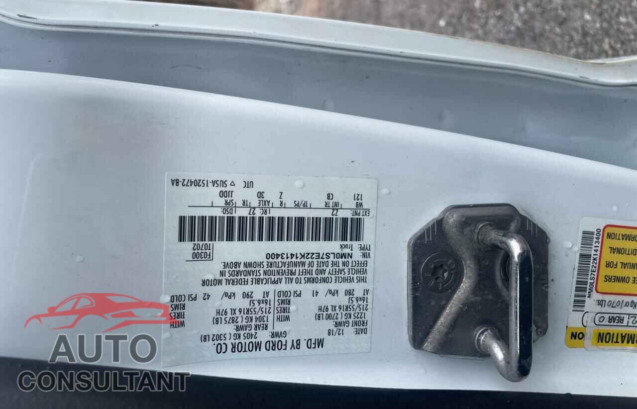 FORD TRANSIT 2019 - NM0LS7E22K1413400