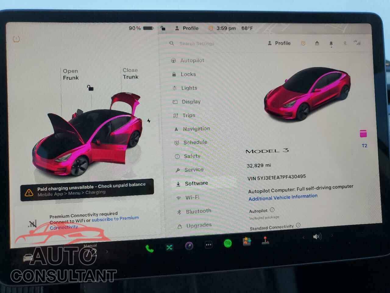 TESLA MODEL 3 2023 - 5YJ3E1EA7PF430495