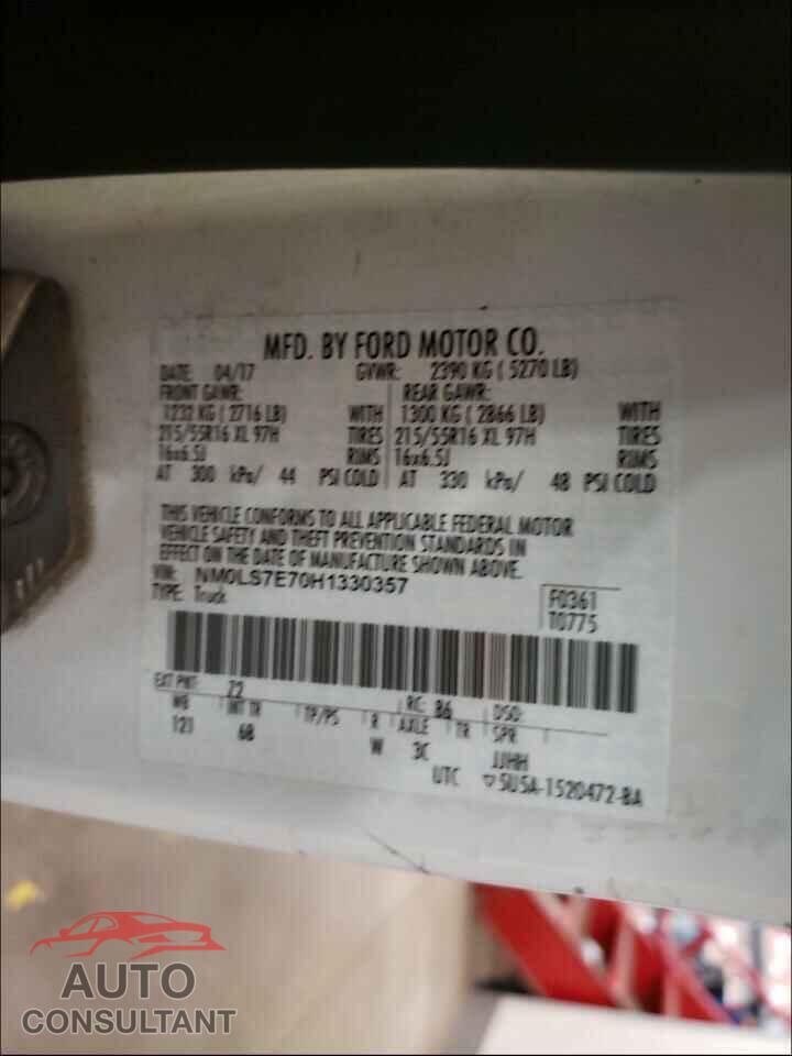 FORD TRANSIT CO 2017 - NM0LS7E70H1330357