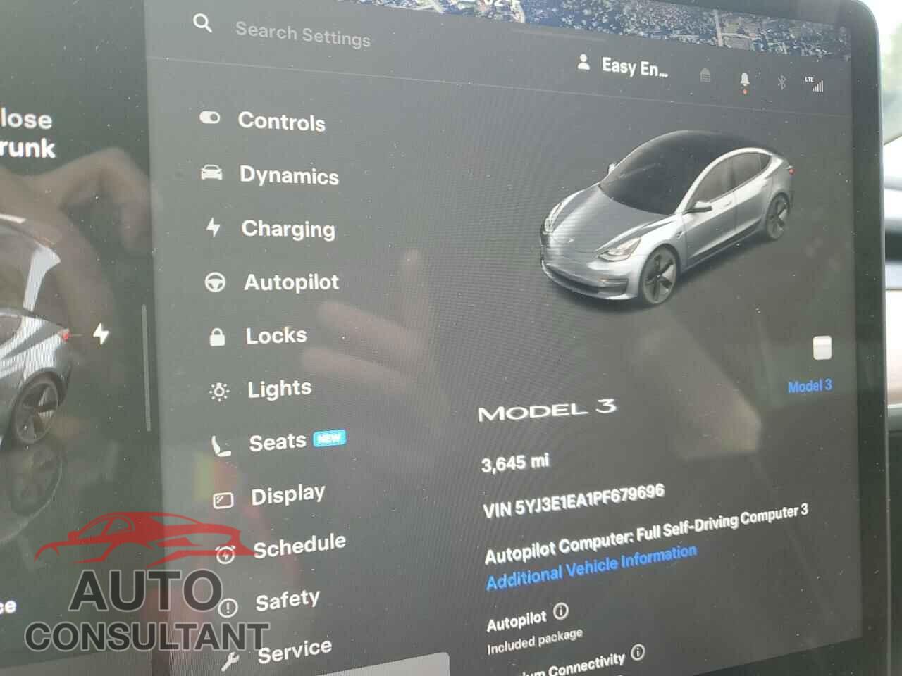 TESLA MODEL 3 2023 - 5YJ3E1EA1PF679696