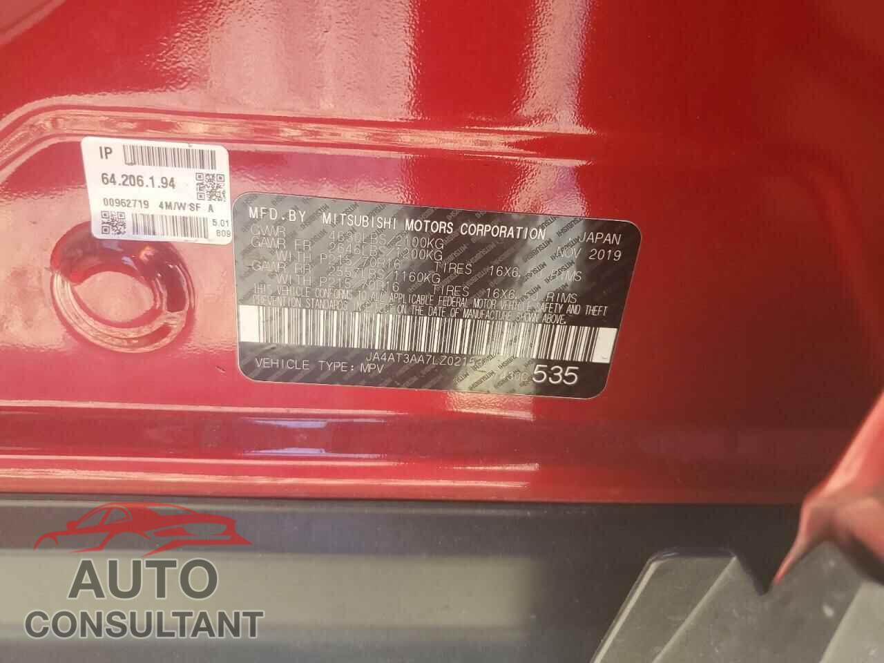 MITSUBISHI ECLIPSE 2020 - JA4AT3AA7LZ021538