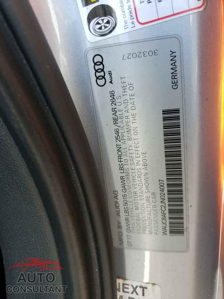 AUDI A6 2018 - WAUC8AFC2JN024007