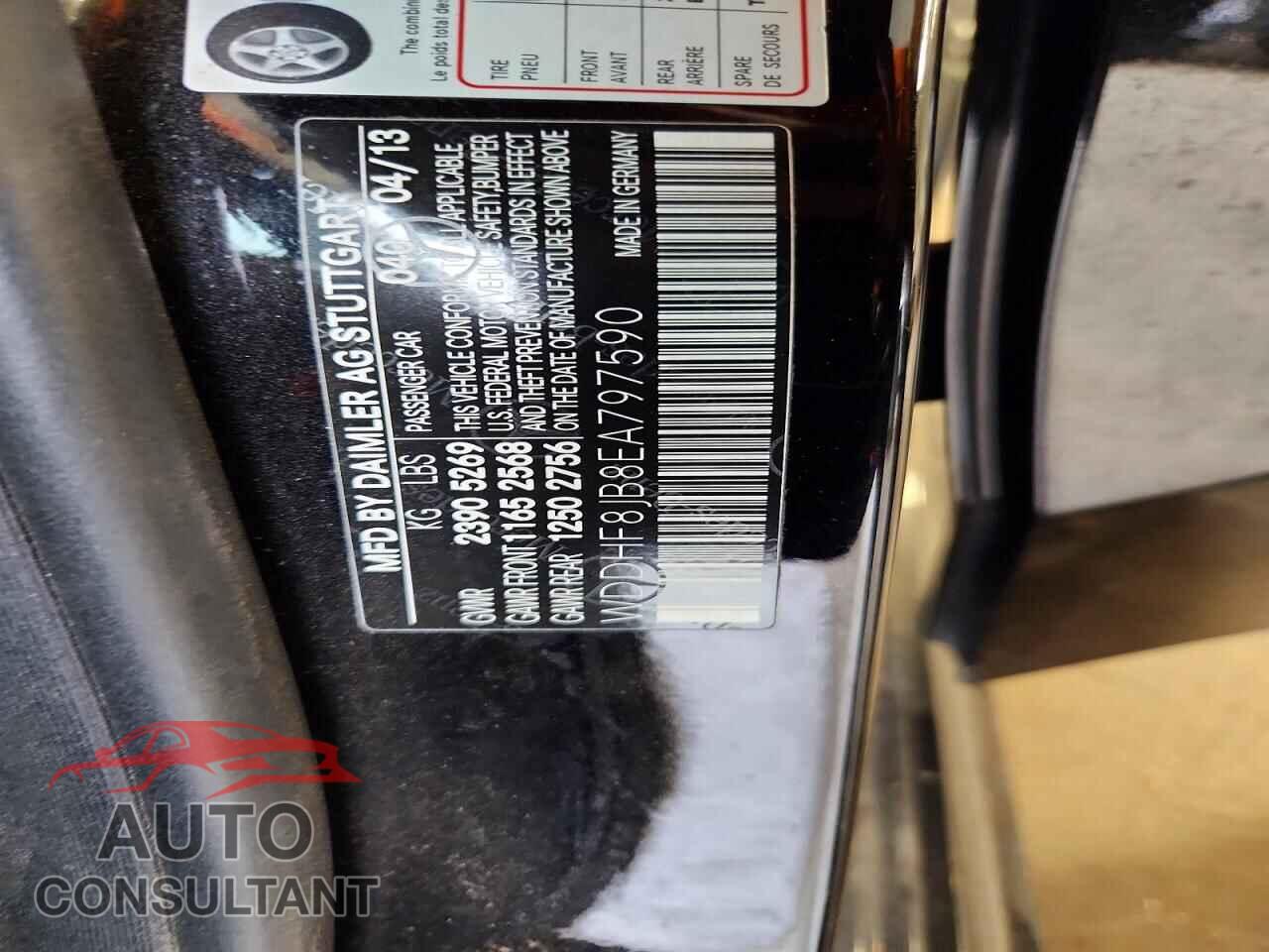 MERCEDES-BENZ E-CLASS 2014 - WDDHF8JB8EA797590