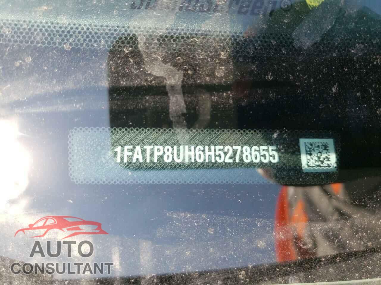 FORD MUSTANG 2017 - 1FATP8UH6H5278655
