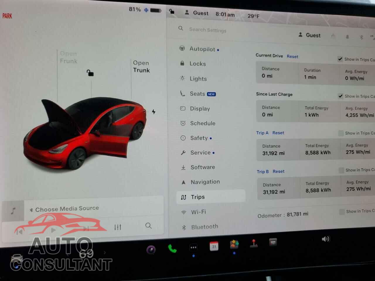TESLA MODEL 3 2019 - 5YJ3E1EB4KF510080