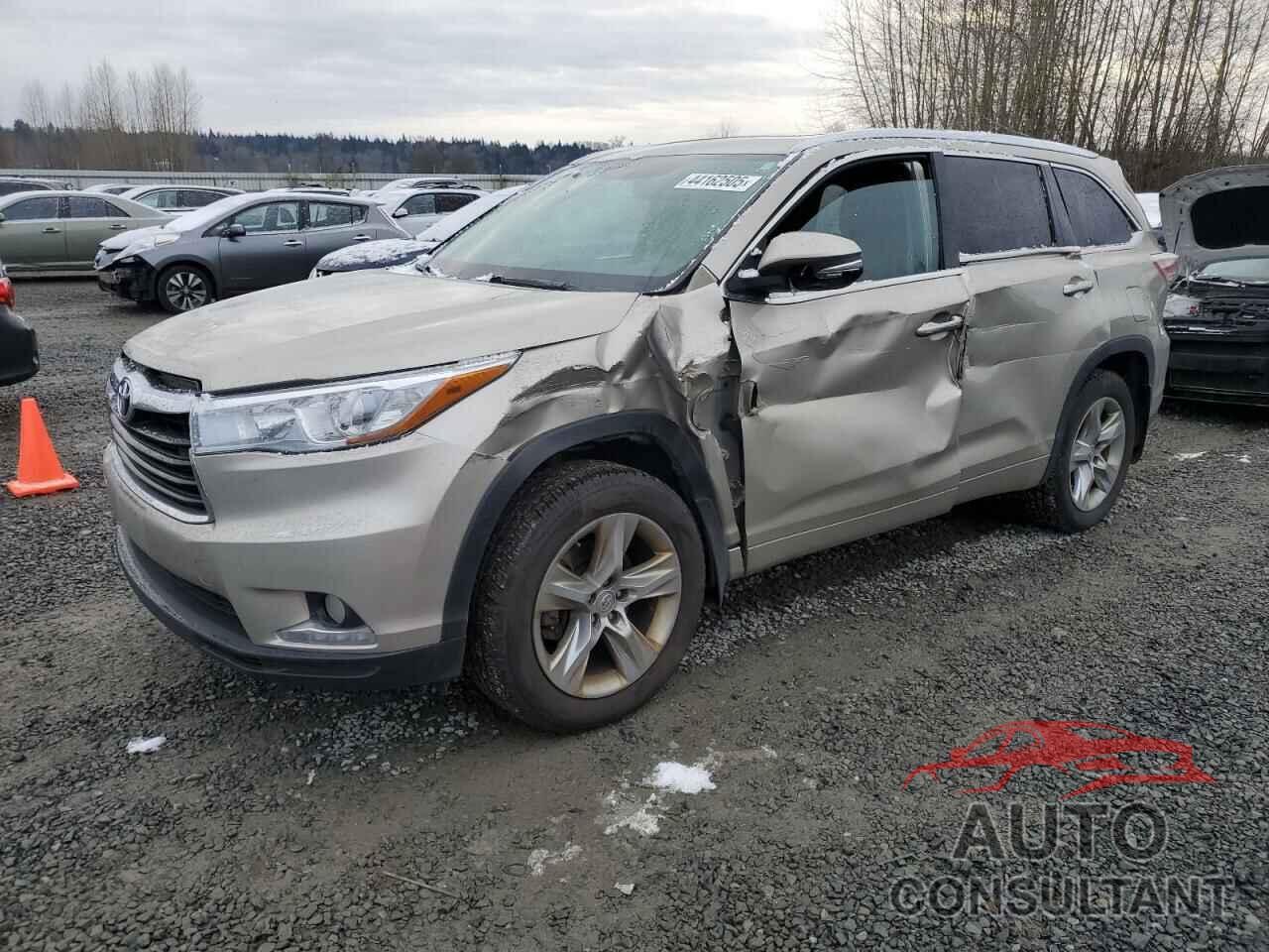 TOYOTA HIGHLANDER 2014 - 5TDDKRFH2ES038377