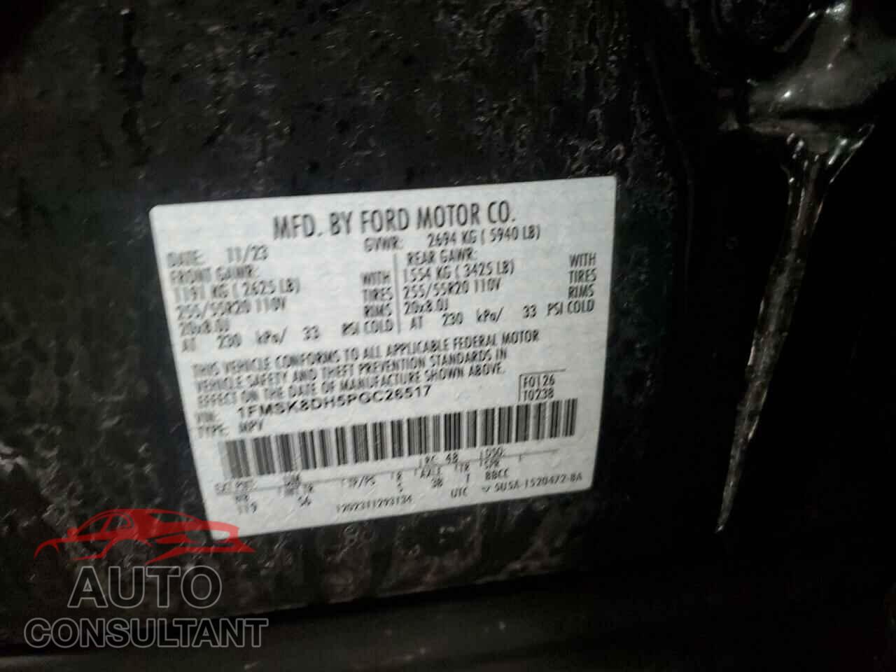 FORD EXPLORER 2023 - 1FMSK8DH5PGC26517