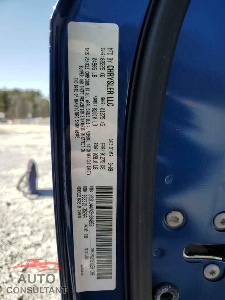 DODGE CHALLENGER 2009 - 2B3LJ44VX9H604950