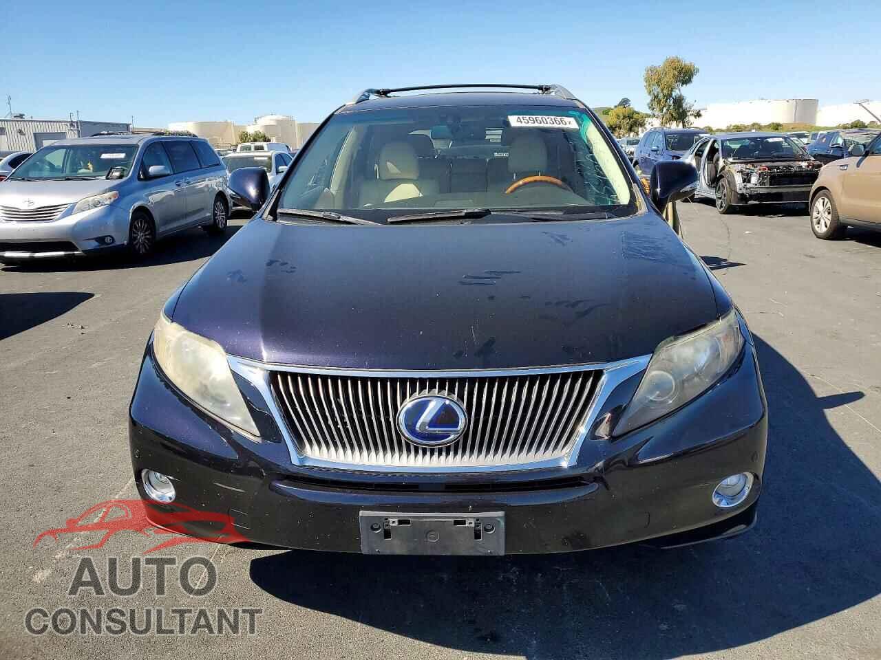LEXUS RX450 2011 - JTJBC1BA3B2036670
