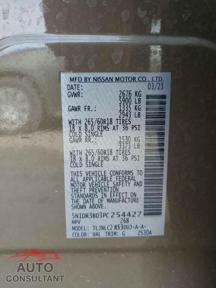 NISSAN PATHFINDER 2023 - 5N1DR3BD3PC254427