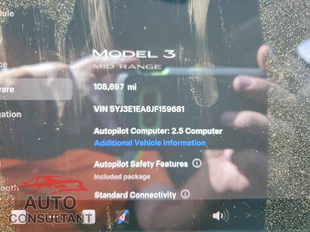 TESLA MODEL 3 2018 - 5YJ3E1EA8JF159681