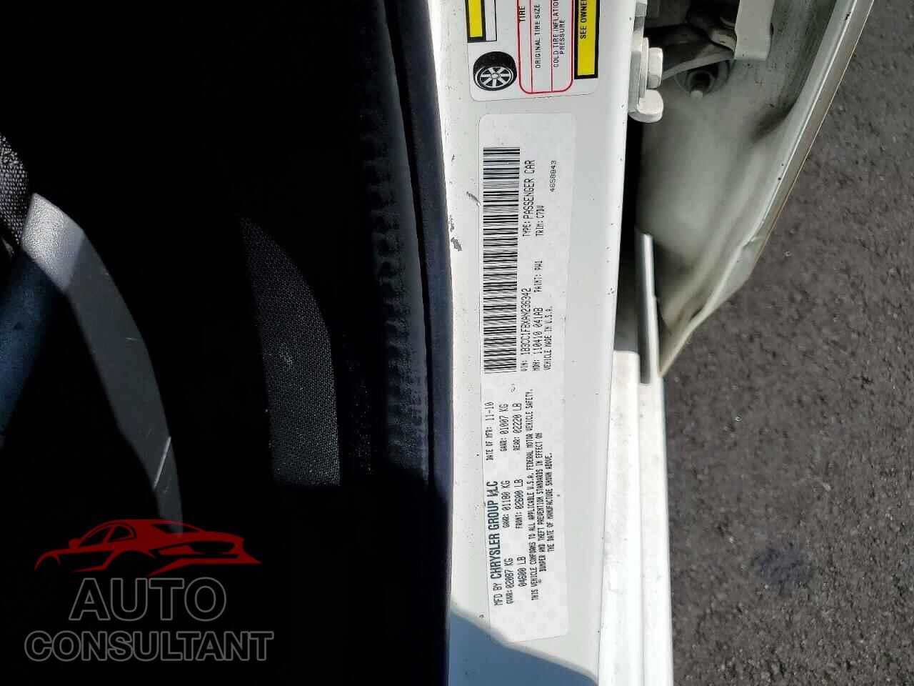 DODGE AVENGER 2010 - 1B3CC1FBXAN236342