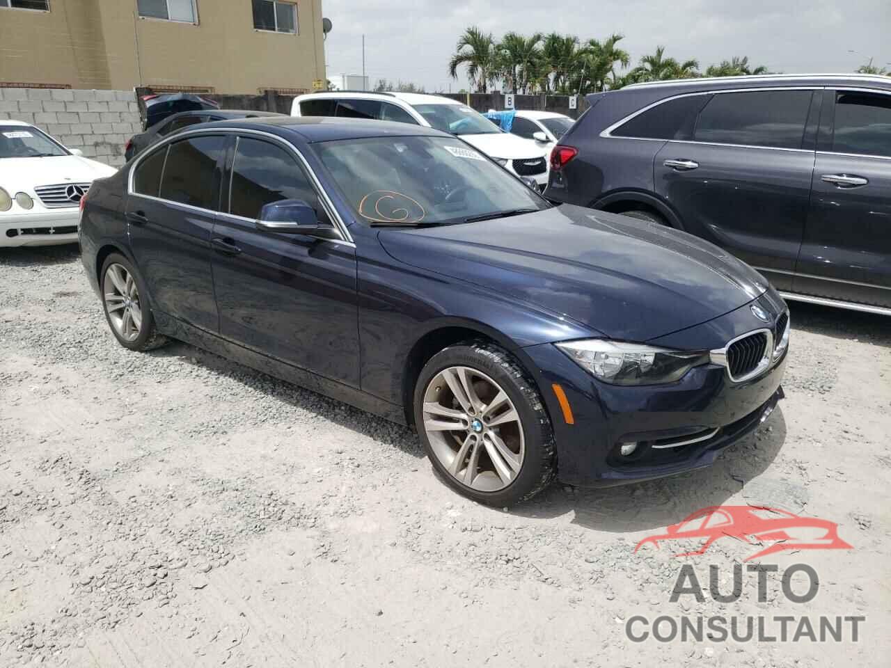 BMW 3 SERIES 2017 - WBA8B9G39HNU53868
