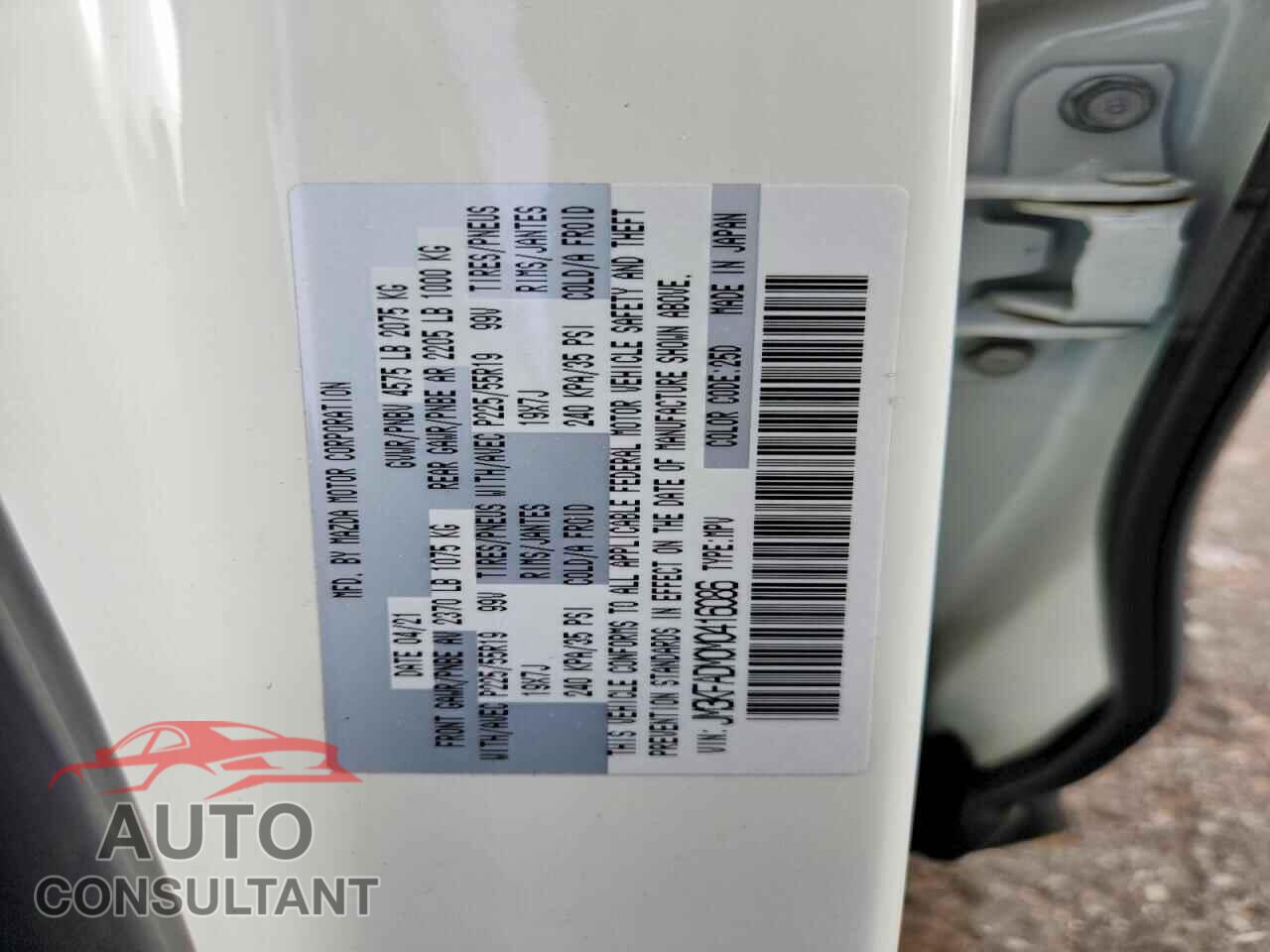 MAZDA CX-5 2021 - JM3KFADM0M0416086