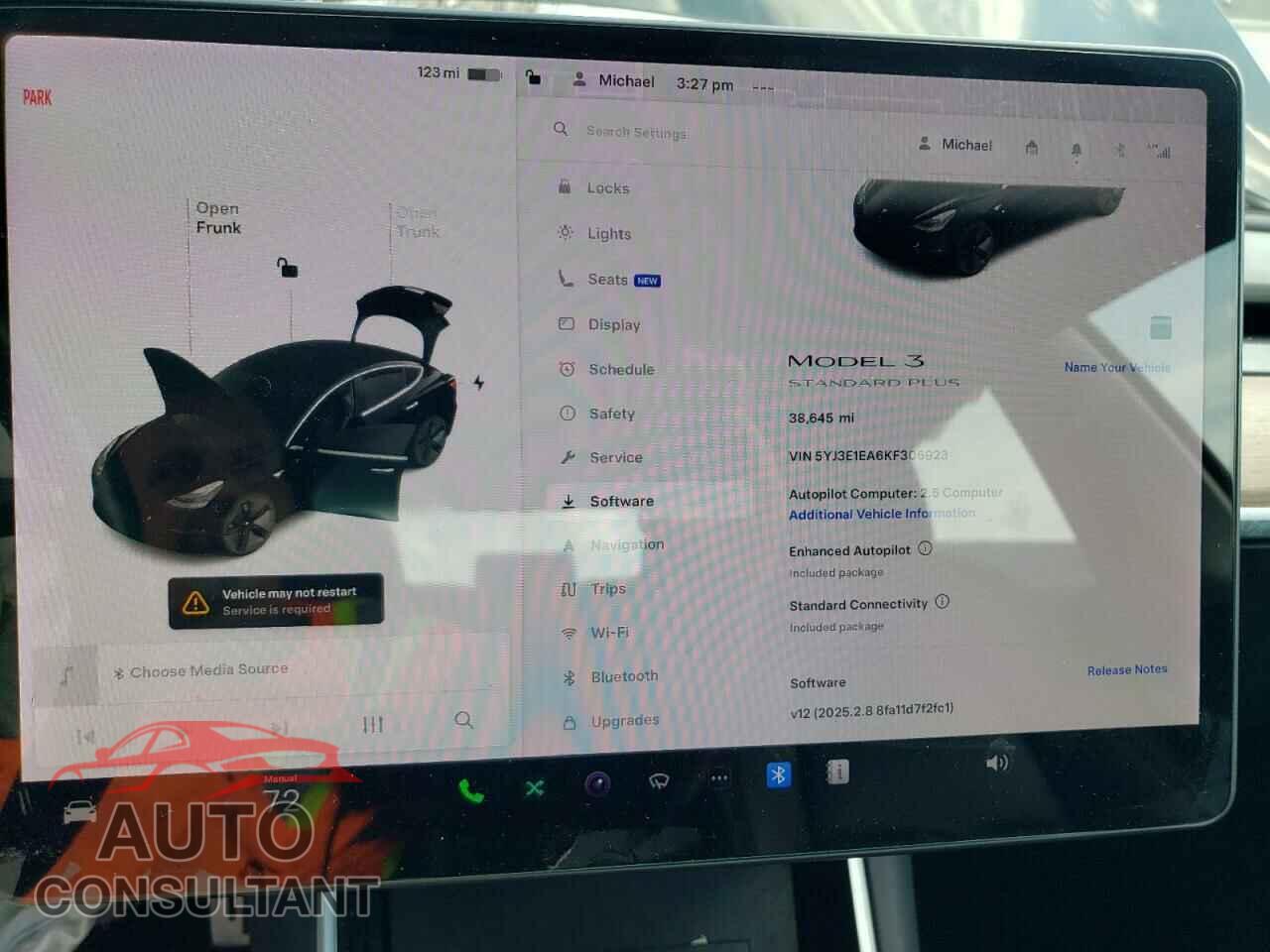 TESLA MODEL 3 2019 - 5YJ3E1EA6KF306923
