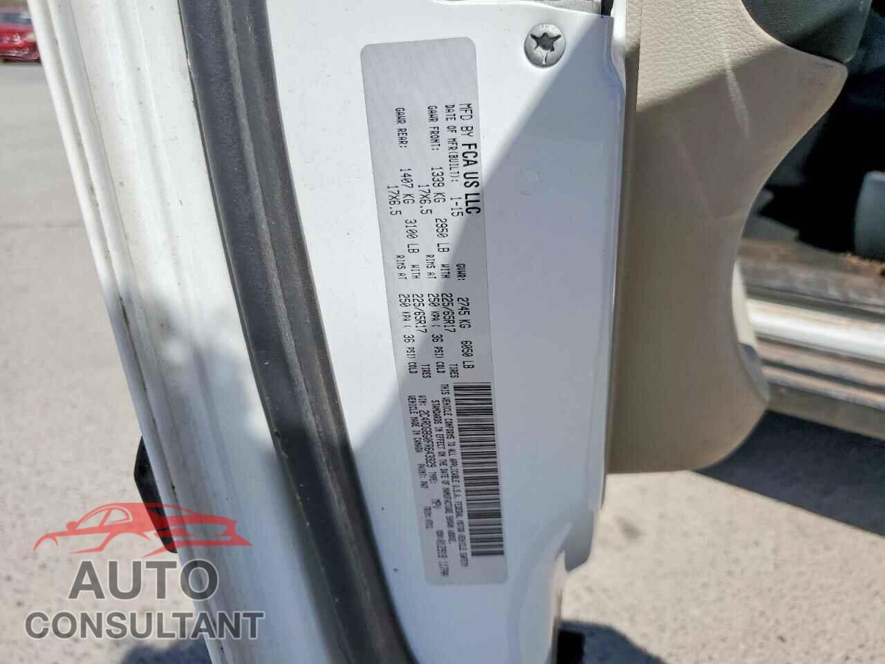 DODGE CARAVAN 2015 - 2C4RDGBG0FR643929