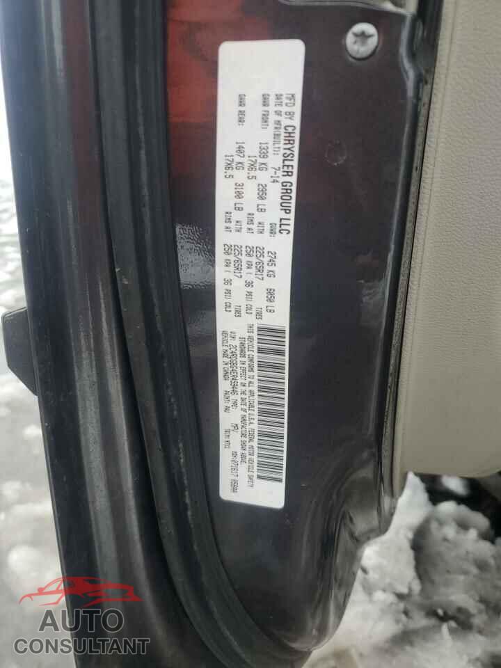DODGE CARAVAN 2014 - 2C4RDGBG4ER459446