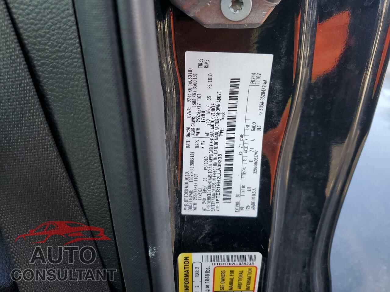 FORD RANGER 2020 - 1FTER1EH2LLA39238