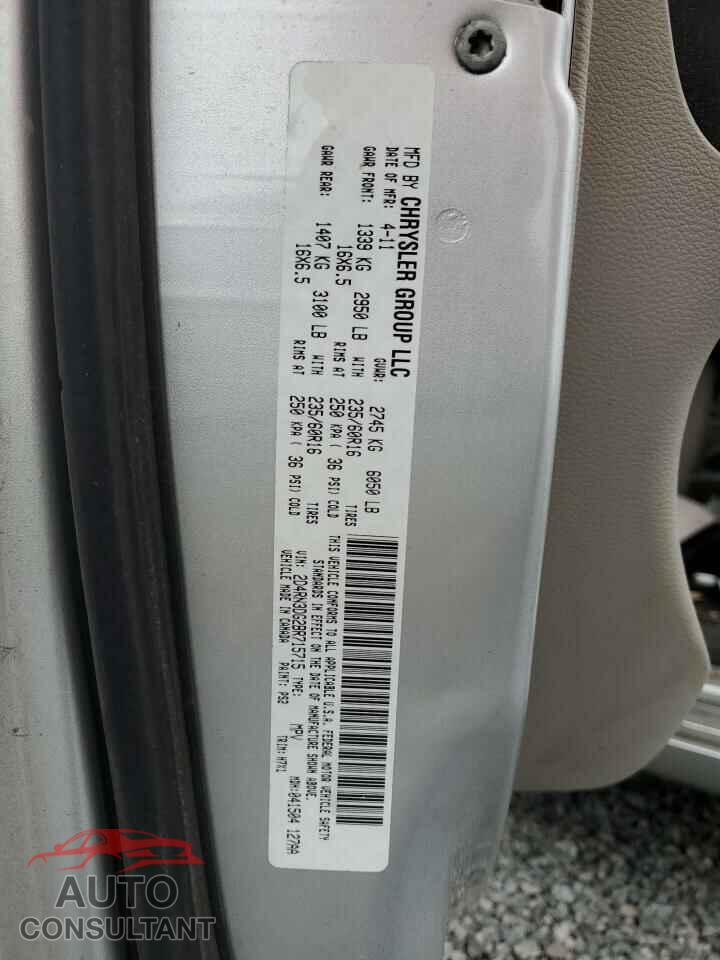 DODGE CARAVAN 2011 - 2D4RN3DG2BR715715