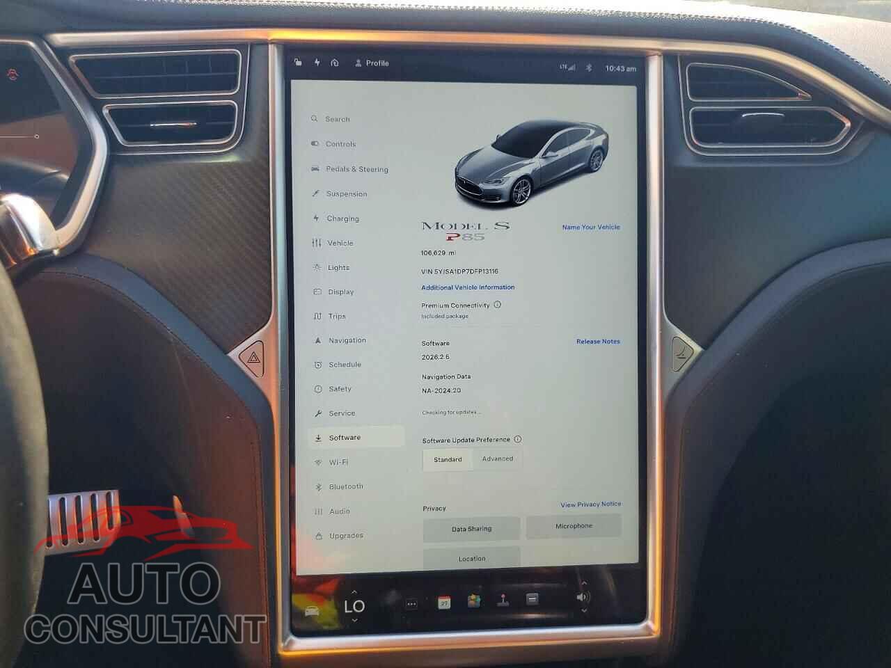 TESLA MODEL S 2013 - 5YJSA1DP7DFP13116