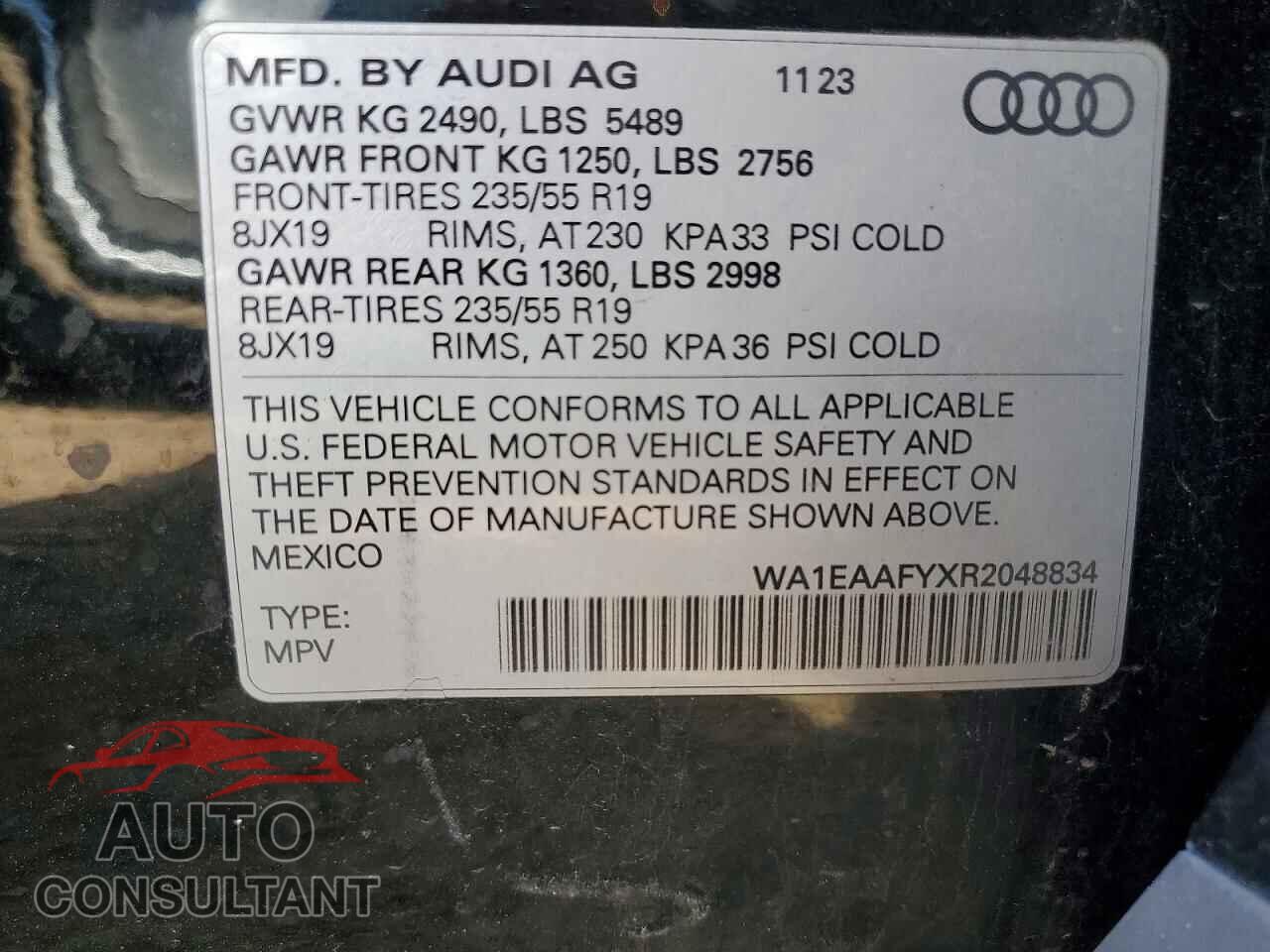 AUDI Q5 2024 - WA1EAAFYXR2048834