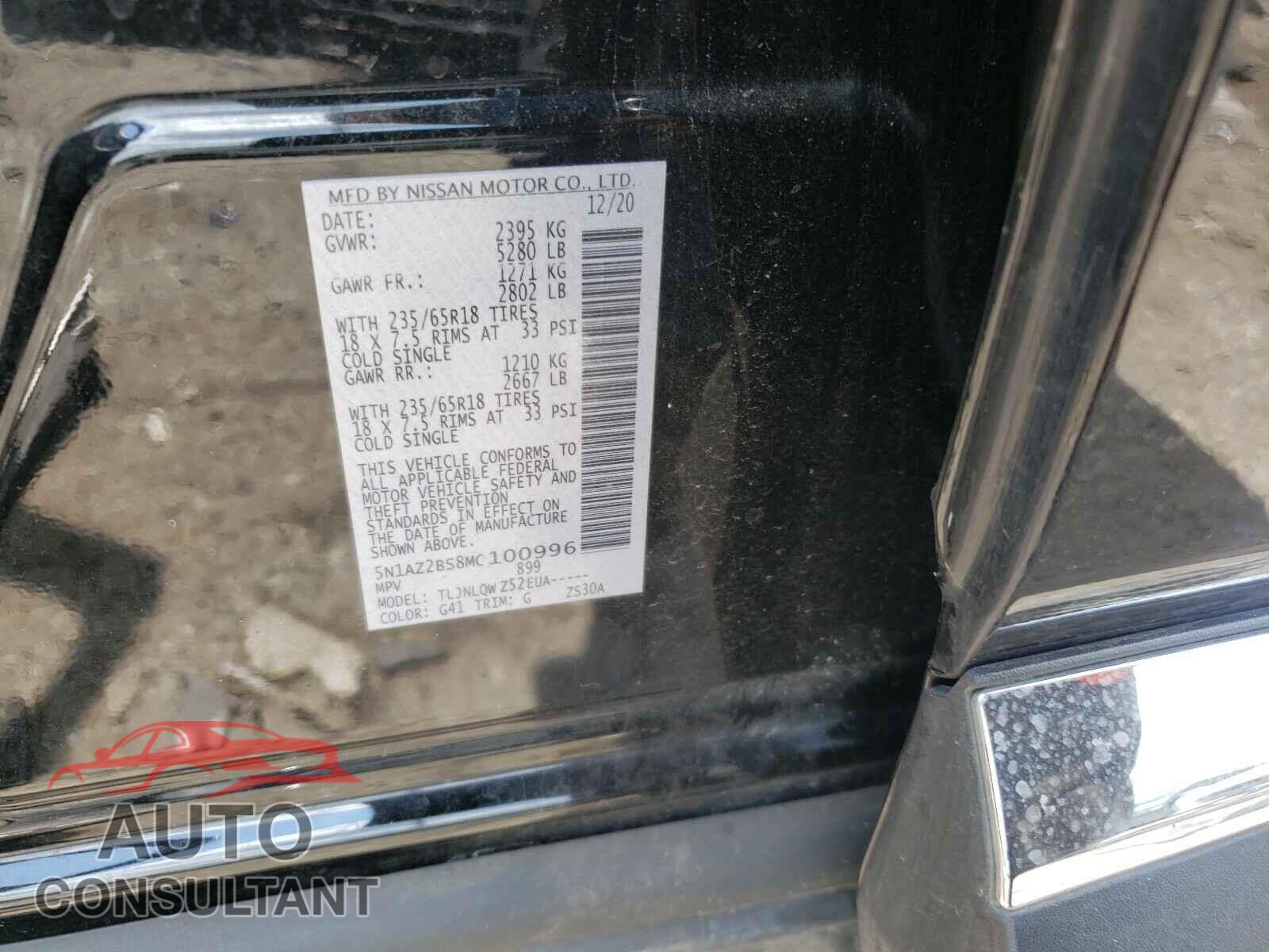 NISSAN MURANO 2021 - 5N1AZ2BS8MC100996