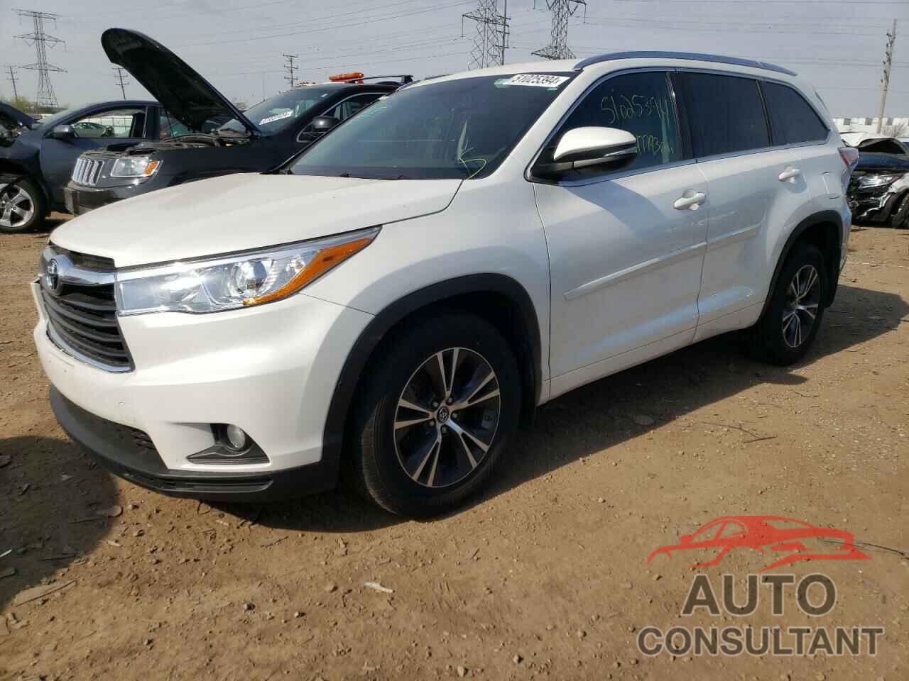 TOYOTA HIGHLANDER 2016 - 5TDJKRFH7GS335733