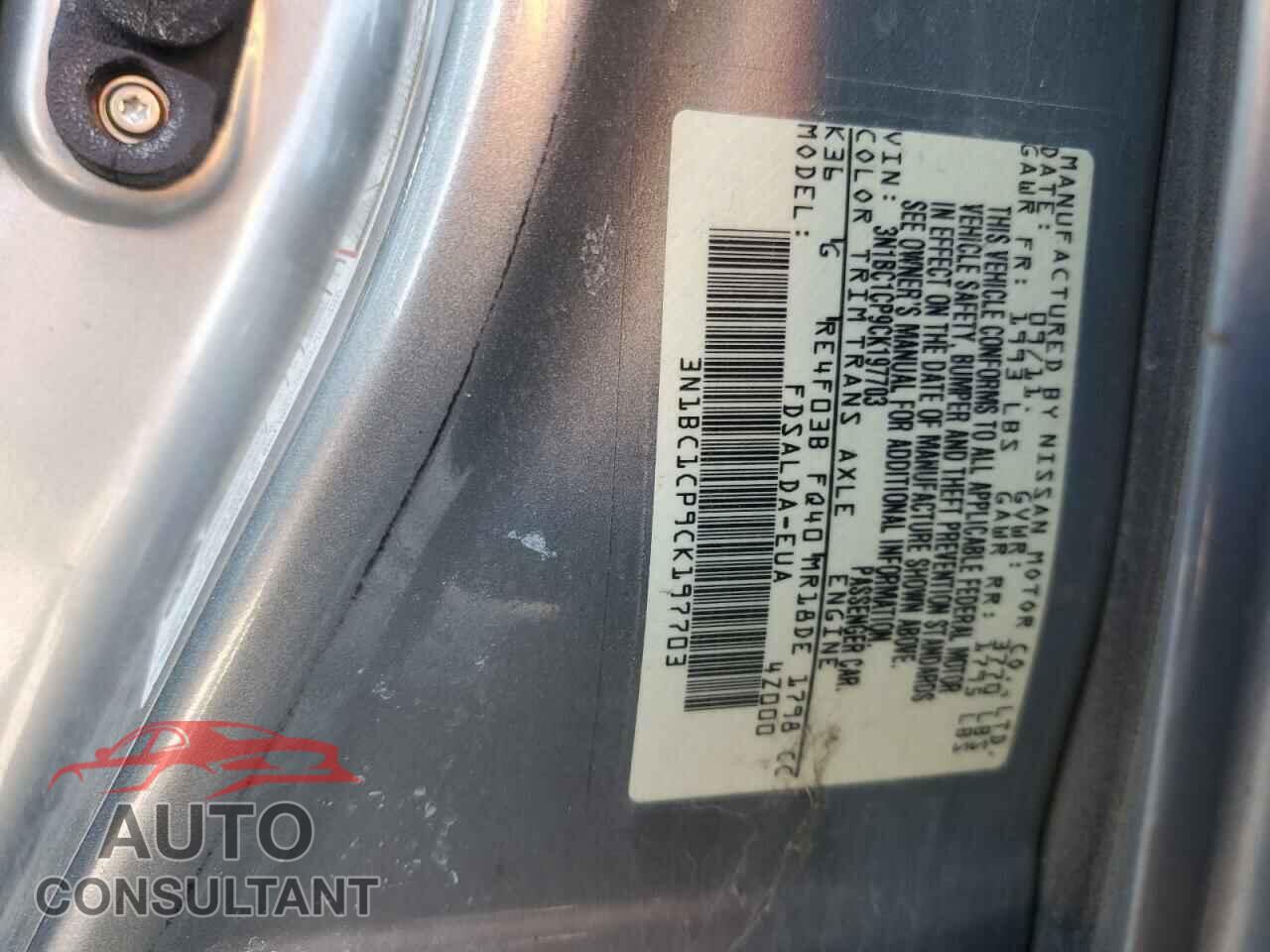 NISSAN VERSA 2012 - 3N1BC1CP9CK197703