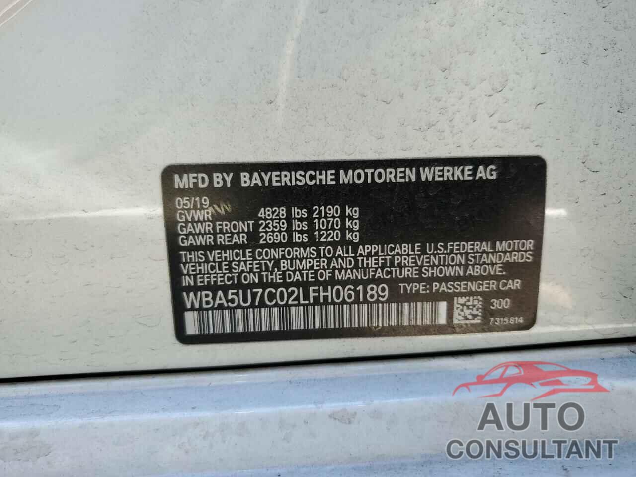 BMW M3 2020 - WBA5U7C02LFH06189