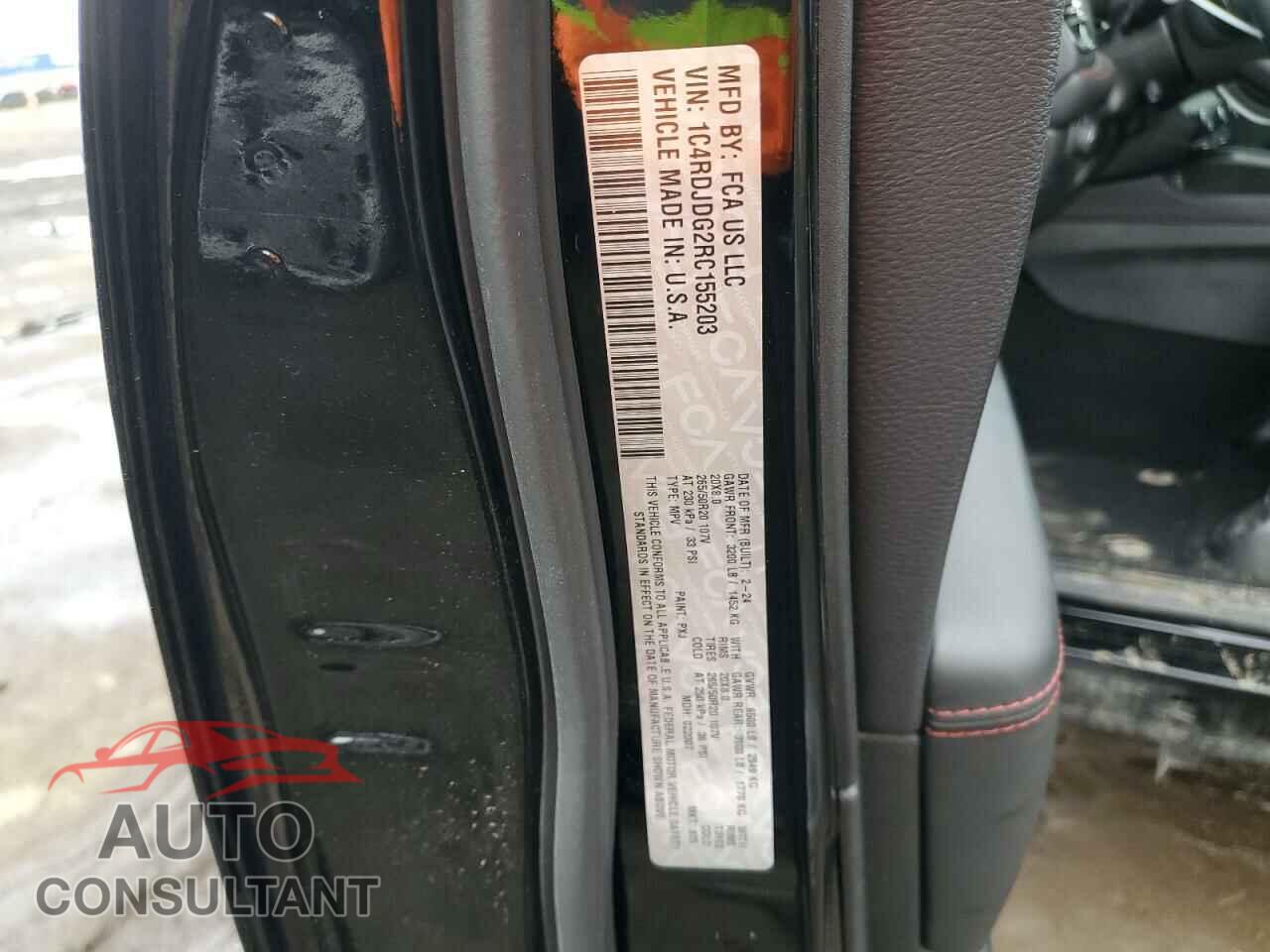 DODGE DURANGO 2024 - 1C4RDJDG2RC155203
