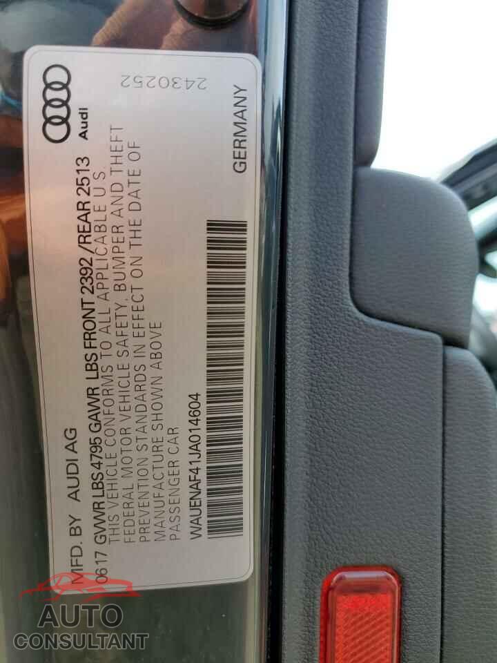 AUDI A4 2018 - WAUENAF41JA014604