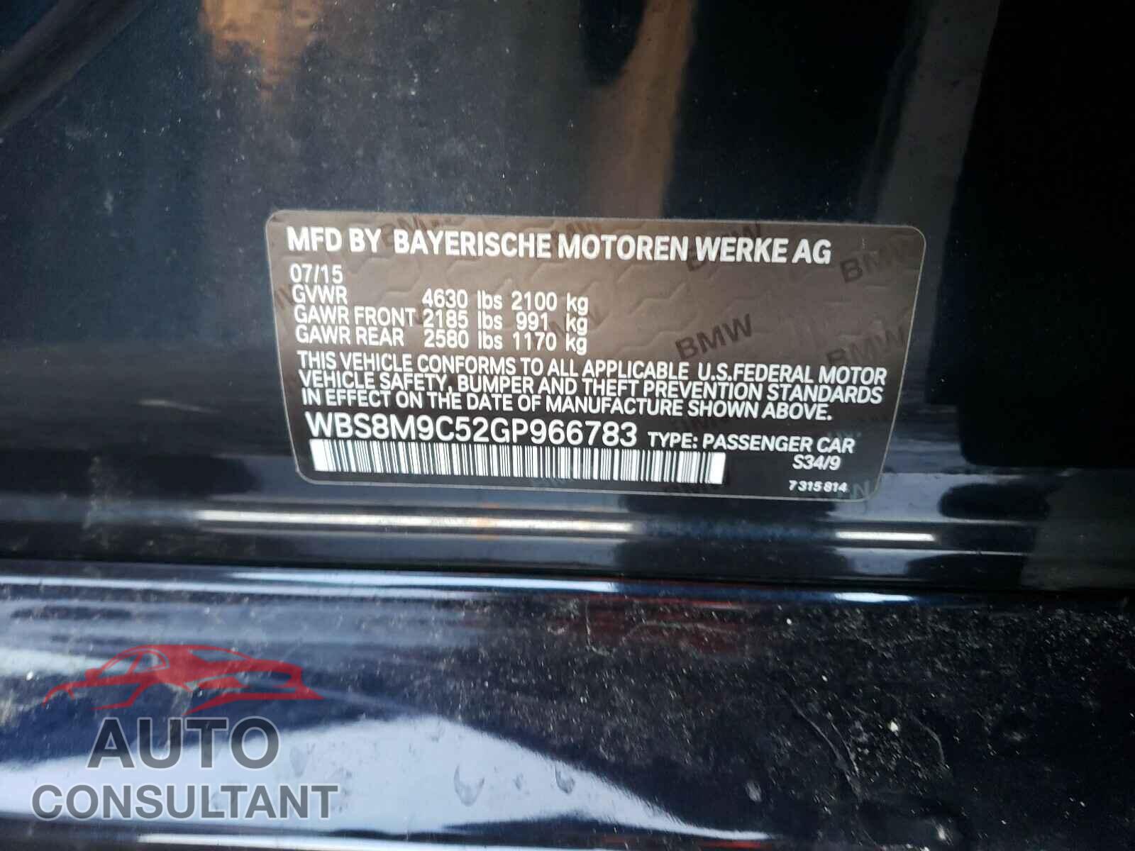 BMW M3 2016 - WBS8M9C52GP966783