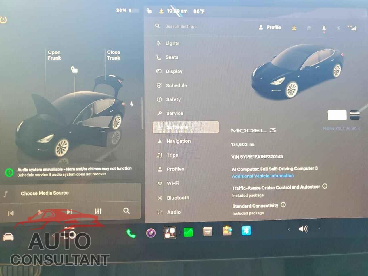 TESLA MODEL 3 2022 - 5YJ3E1EA1NF370145