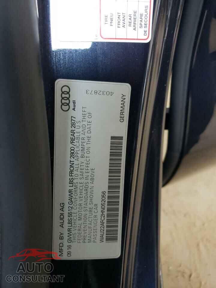 AUDI A7 2017 - WAU22AFC2HN052056