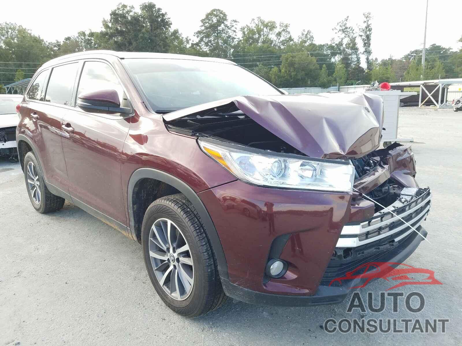 TOYOTA HIGHLANDER 2019 - 5TDKZRFH1KS291348