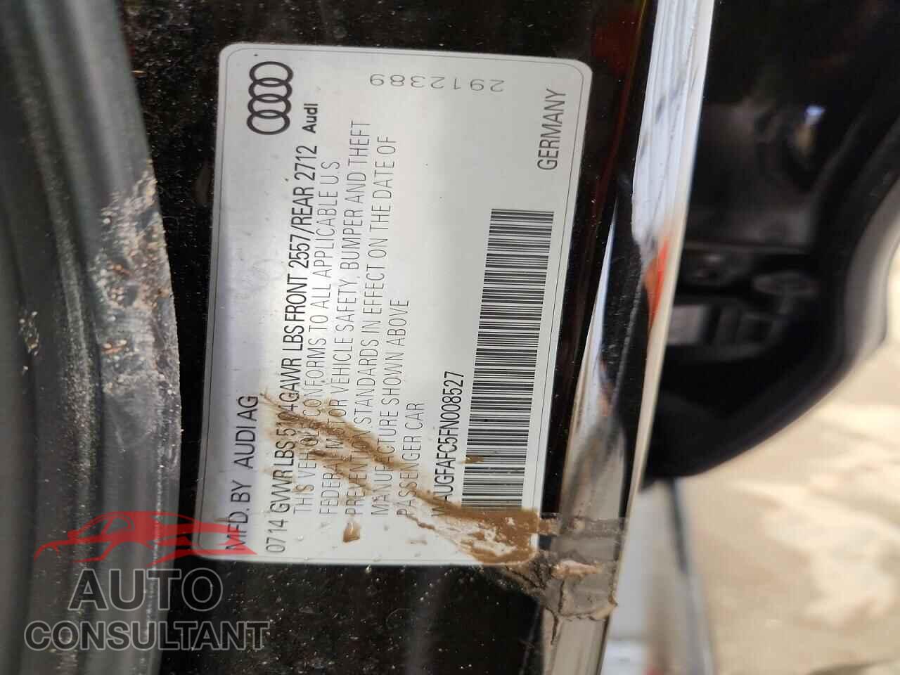 AUDI A6 2015 - WAUGFAFC5FN008527