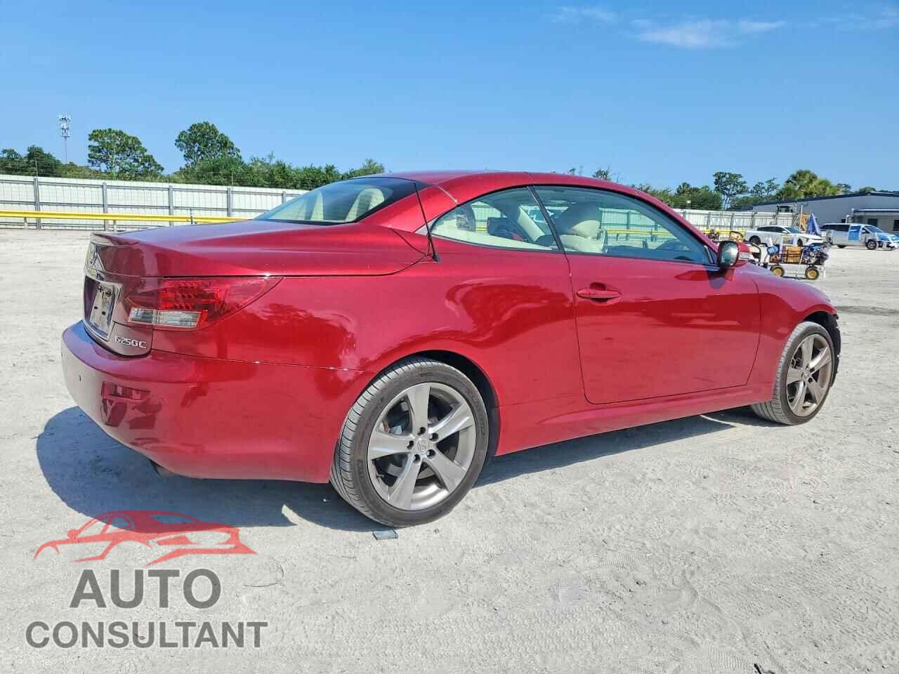 LEXUS IS 2012 - JTHFF2C20C2521826