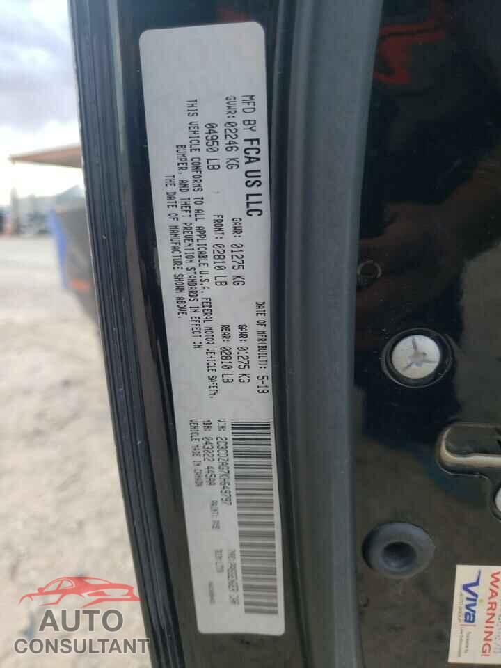 DODGE CHALLENGER 2019 - 2C3CDZAG7KH649797