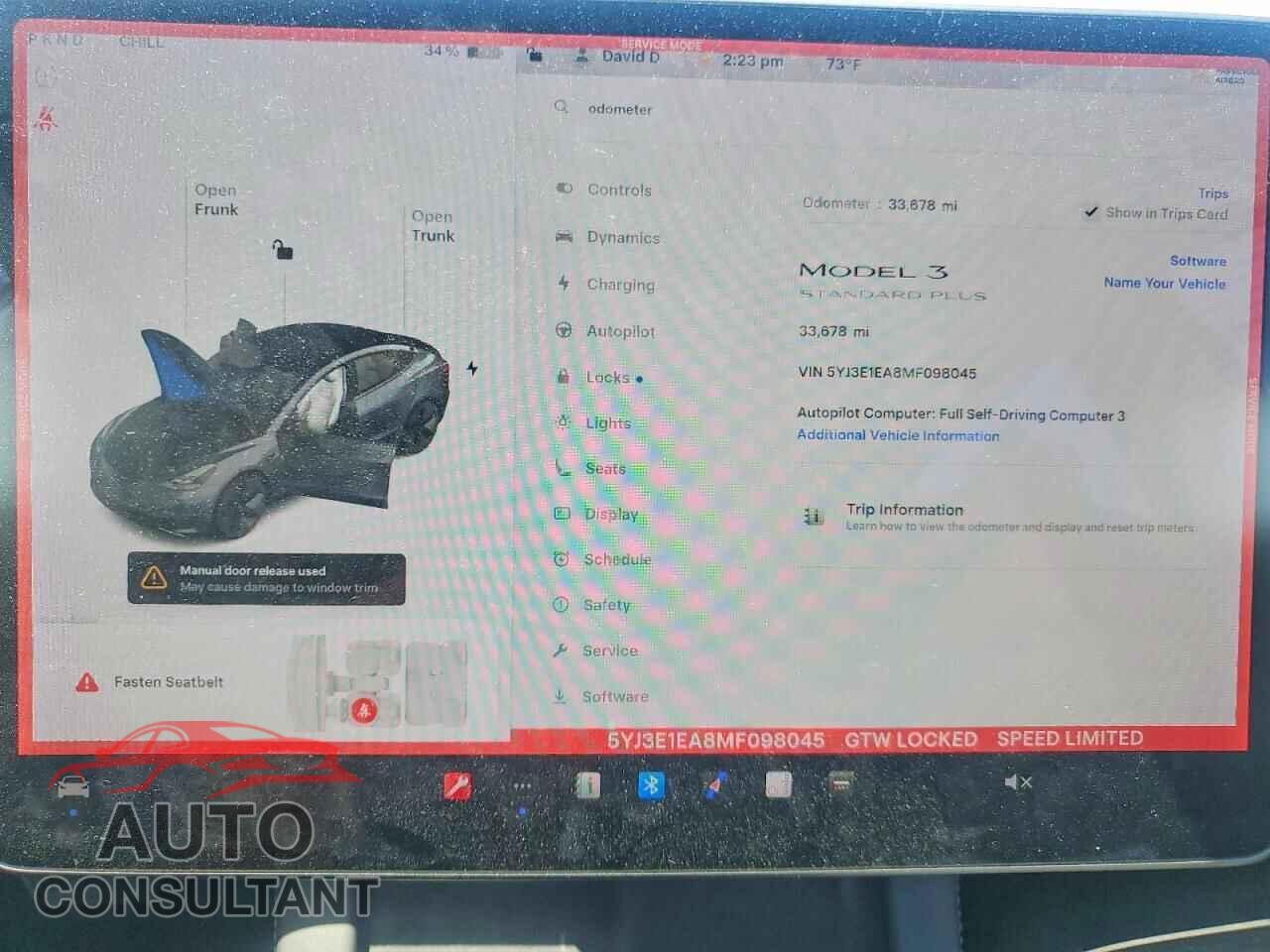 TESLA MODEL 3 2021 - 5YJ3E1EA8MF098045
