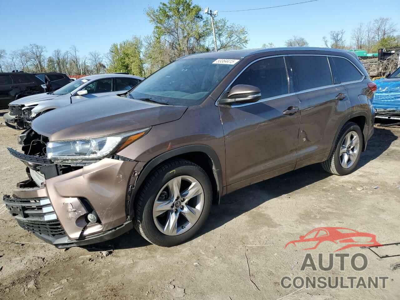 TOYOTA HIGHLANDER 2017 - 5TDDZRFH5HS477041
