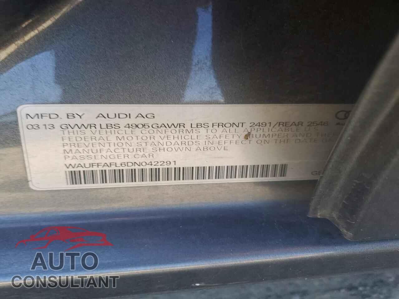 AUDI A4 2013 - WAUFFAFL6DN042291